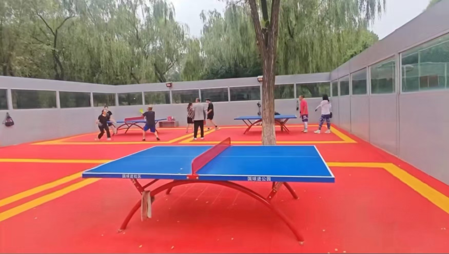 龙湾公园乒乓球场场地图片1