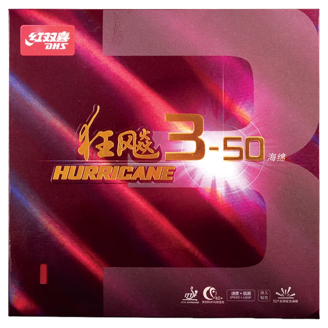 DHS Hurricane 3-50 Table Tennis Rubbers